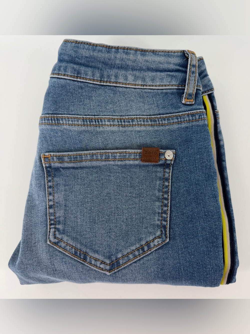 zero Brand Germany Skinny Jeans Juniors 3 / European 34 Side Racing Stripe Denim